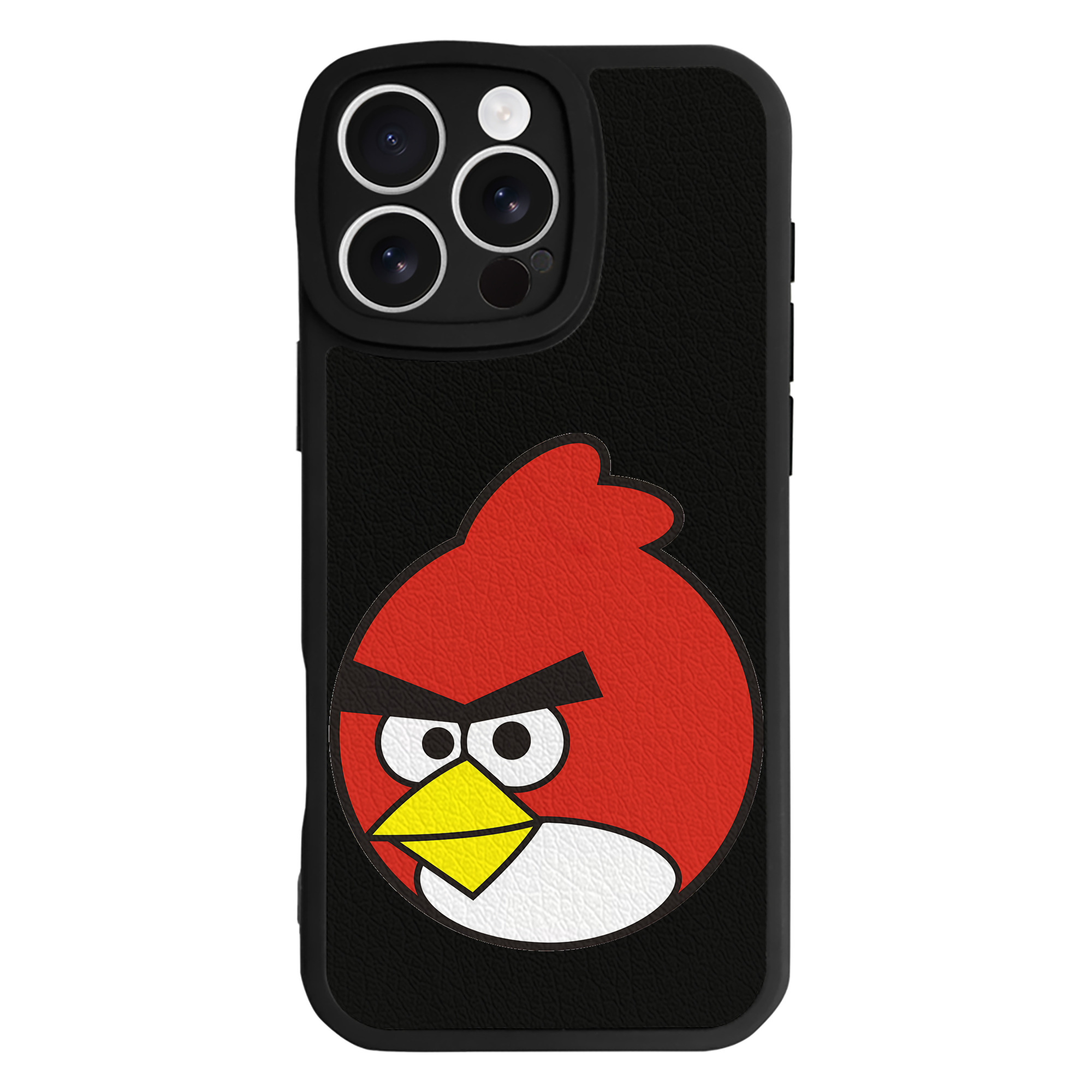 （画像用） Angry Birds アングリーバード 【iPhone 16シリーズ対応】シリコンスマホケース（レザー調） 材質：シリコン